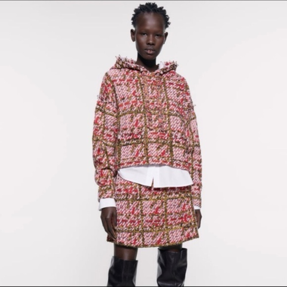 Zara Tweed & Pearls Hoodie !